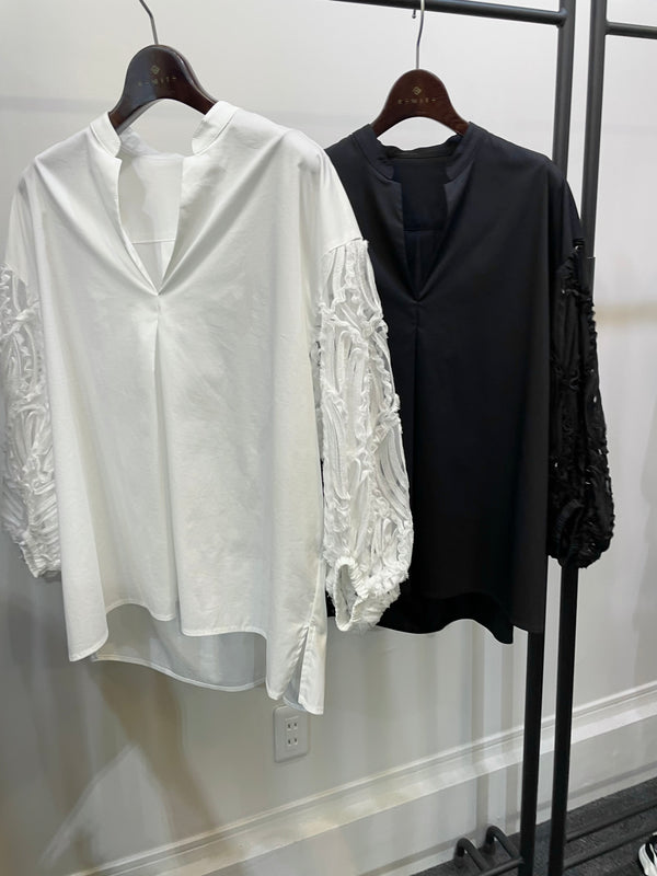 6/26(木) INSTA LIVE紹介商品！　　　ジャガードレーススリーブブラウス