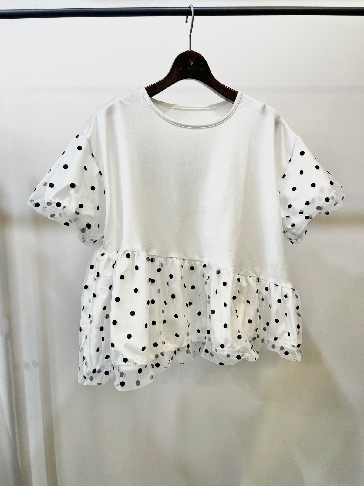 タグ付新品❣️【Remite】リミーテ　シアー　素敵なバッグフリル　ブラウス NEW ARRIVAL – Remite online store