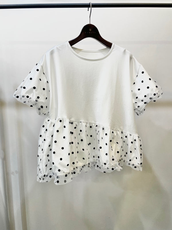 7/17(木) INSTA LIVE紹介商品！　　ドットチュールカットソー