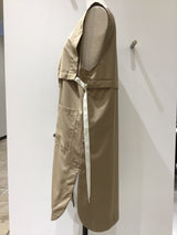 QVC レイヤードロングジレ